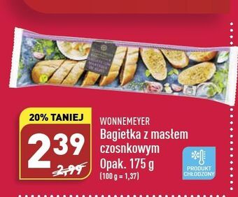 ALDI Bagietka z masłem czosnkowym Wonnemeyer Feinkost oferta