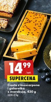 Biedronka Ciasto z mascarpone i galaretka marakują oferta