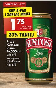 Biedronka Piwo Kustosz Jasne oferta
