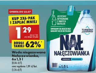 Biedronka Woda niegazowana Nałęczowianka oferta