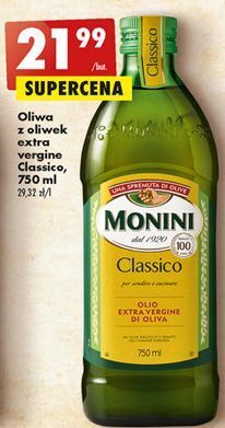 Biedronka Oliwa z oliwek extra vergine Monini Classico oferta