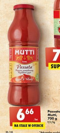 Biedronka Passata pomidorowa mutti Mutti oferta