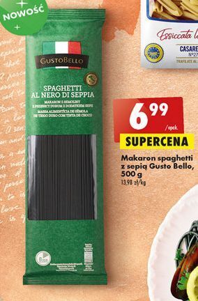 Biedronka Makaron spaghetti z sepią Gustobello oferta
