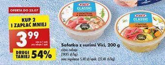 Biedronka Sałatka surimi z owocami i sosem curry Vici oferta