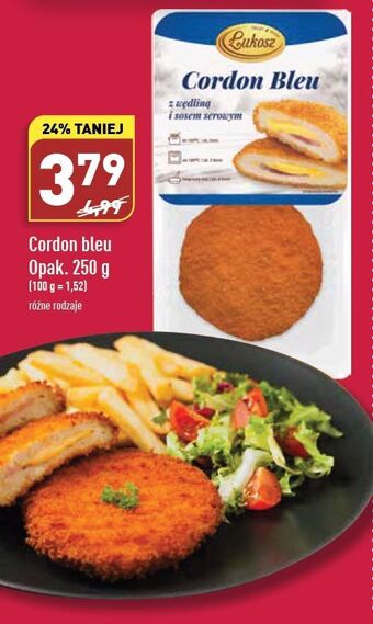 ALDI Kotlety cordon bleu z wędliną i sosem serowym Łukosz oferta