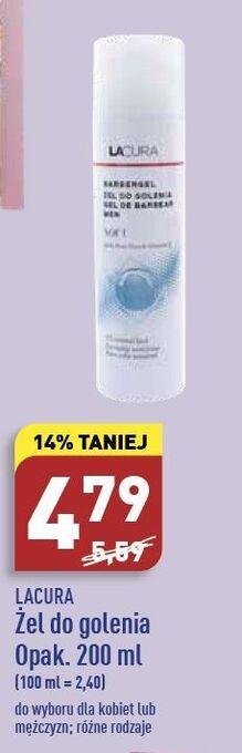 Żel do golenia Lacura