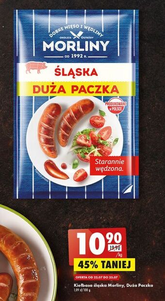 Biedronka Kiełbasa śląska Morliny oferta