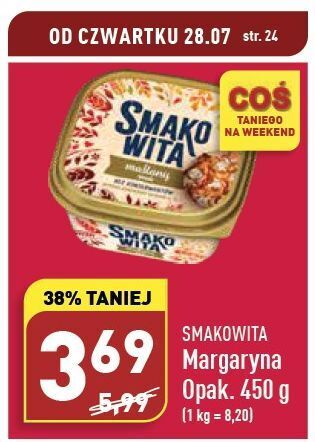 ALDI Margaryna Smakowita Maślany Smak oferta
