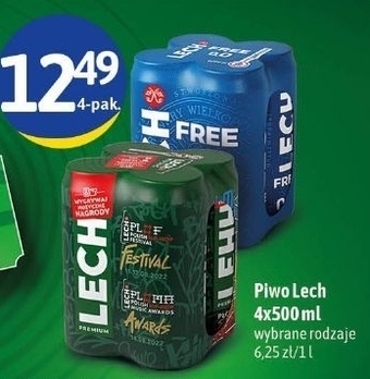 Euro Sklep Lech Premium Piwo jasne 4 x 500 ml oferta