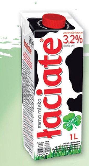 Stokrotka Express Łaciate Mleko UHT 3,2 % 1 l oferta