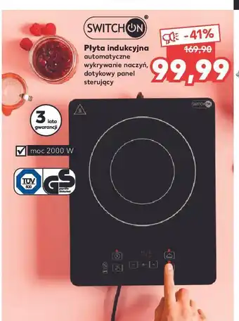 Kaufland Płyta indukcyjna 2000 w 28x33cm Switch On oferta