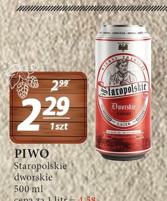 E.Leclerc Piwo Staropolskie Dworskie oferta