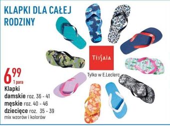 E.Leclerc Klapki męskie 40-46 Tissaia oferta