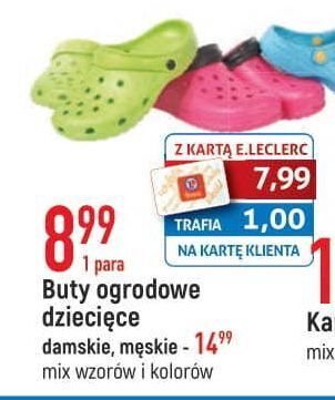 E.Leclerc Buty ogrodowe dziecięce oferta