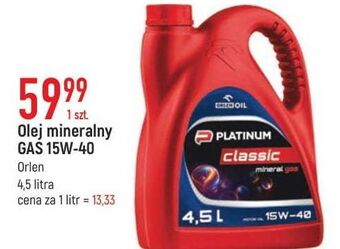 E.Leclerc Olej 15w-40 Orlen Platinum Classic oferta