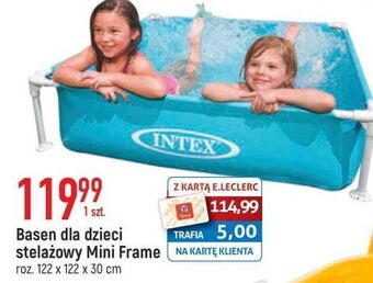 E.Leclerc Basen mini frame 122 x 30 cm Intex oferta