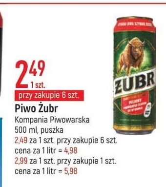 E.Leclerc Piwo Żubr 1768 oferta