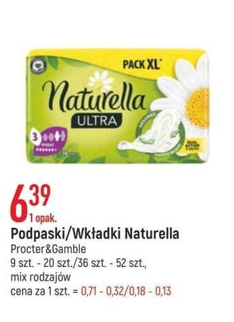 E.Leclerc Podpaski higieniczne maxi Naturella Ultra oferta