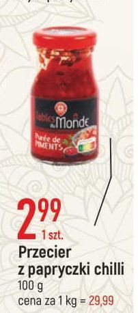 E.Leclerc Przecier paprykowy Wiodąca Marka Tables Du Monde oferta