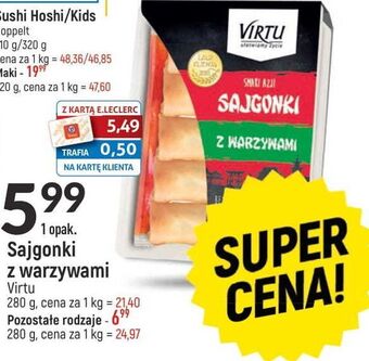 E.Leclerc Sajgonki z kurczakiem i warzywami Virtu oferta