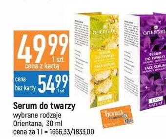 Serum bio do twarzy brahmi & kwas hialuronowy Orientana