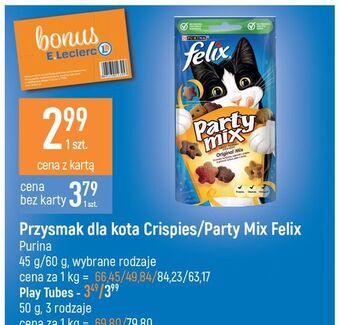 E.Leclerc Karma dla kota mięso-warzywa Purina Felix Crispies oferta
