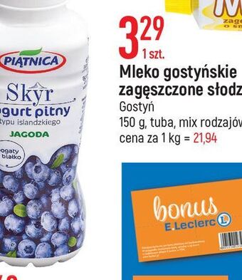 E.Leclerc Jogurt pitny naturalny Piątnica Skyr oferta