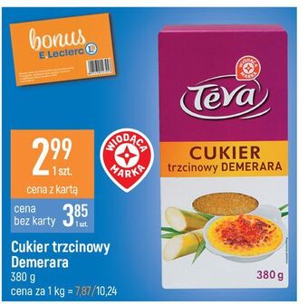 E.Leclerc Cukier trzcinowy demerara Wiodąca Marka Teva oferta