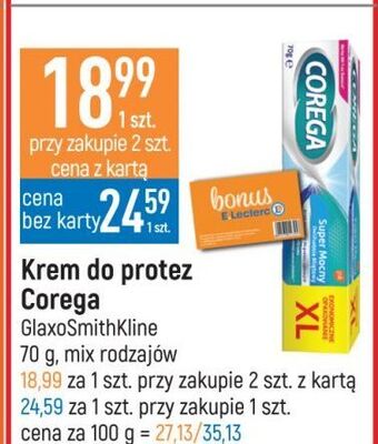 Krem mocujący do protez delikatnie miętowy Corega Super Mocny