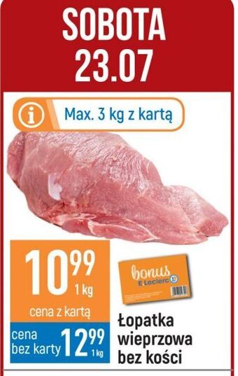 E.Leclerc Łopatka wieprzowa bez kości oferta