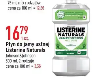 E.Leclerc Płyn do płukania ust teeth protection mild taste Listerine Naturals oferta