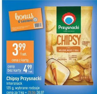 E.Leclerc Chipsy o smaku wiejskiego masła z solą Przysnacki oferta