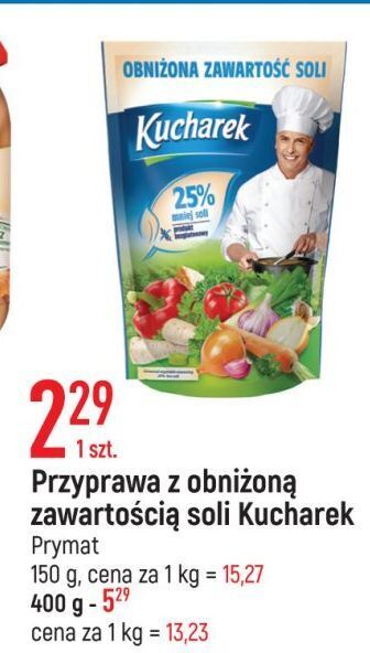 E.Leclerc Przyprawa do potraw mniej soli Kucharek oferta
