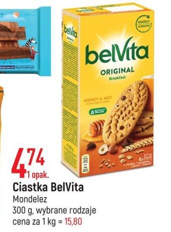 E.Leclerc Ciastka orzechy + miód Belvita oferta