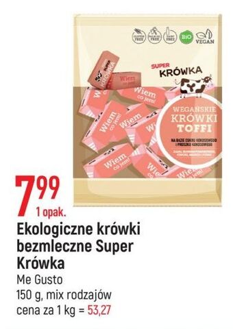 E.Leclerc Super krówka toffi bio Wiem Co Jem! oferta