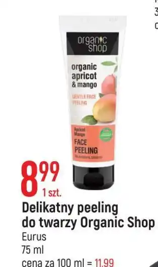 E.Leclerc Peeling delikatny do twarzy morela i mango Organic Shop oferta