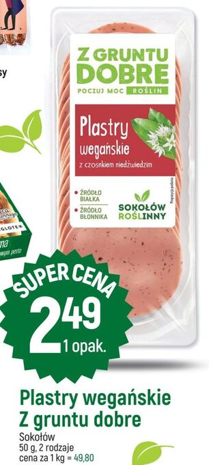 E.Leclerc Plastry wegańskie z czosnkiem niedźwiedzim Sokołów Z Gruntu Dobre oferta