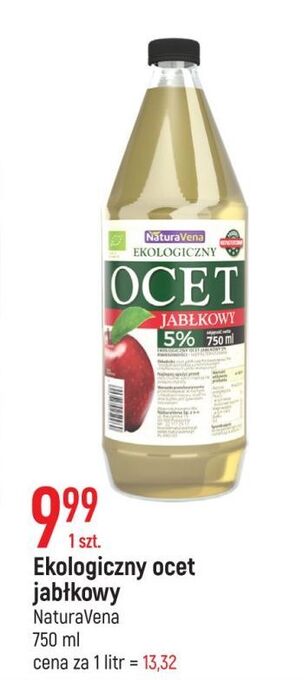 E.Leclerc Ocet jabłkowy ekologiczny 5% Naturavena oferta