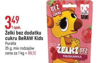 E.Leclerc Żelki o smaku truskawka Be Raw! oferta
