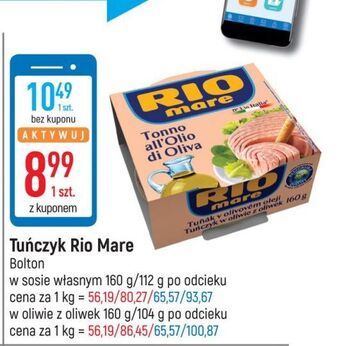 E.Leclerc Tuńczyk kawałki w oliwie z oliwek Rio Mare oferta