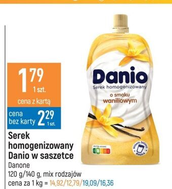 E.Leclerc Serek wanilia saszetka Danone Danio oferta