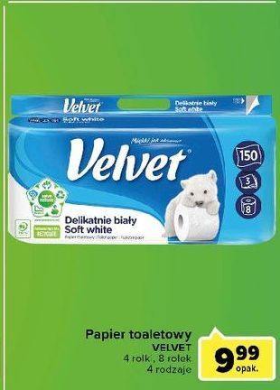 Carrefour Express Papier toaletowy delikatnie biały Velvet oferta