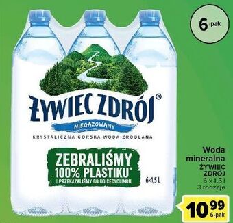Carrefour Express Woda lekki gaz Żywiec Zdrój oferta