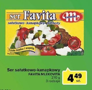 Ser sałatkowo-kanapkowy 16 % Mlekovita Favita