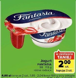 Carrefour Express Jogurt z truskawkami Danone Fantasia oferta