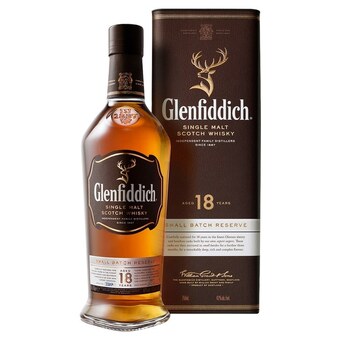 Glenfiddich aged 18 years single malt scotch whisky 700 ml