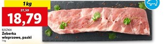 Lidl Żeberka wieprzowe rzeźnik oferta