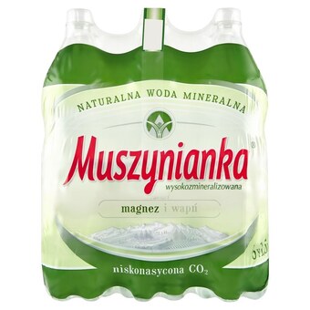 Twój Market Muszynianka naturalna woda mineralna wysokozmineralizowana niskonasycona co2 6 x 1,5 l oferta