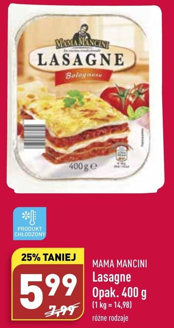ALDI Lasagne mama mancini oferta