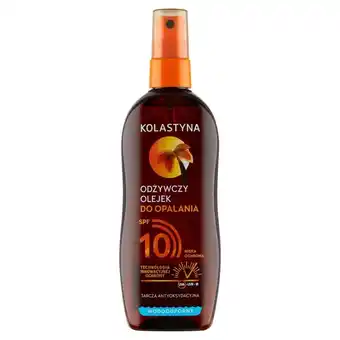 Drogerie Natura Kolastyna odżywczy olejek do opalania spf 10 150 ml oferta